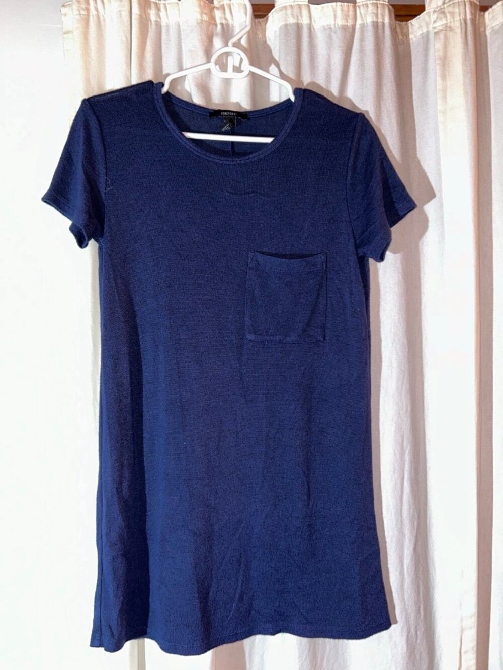 Forever 21 navy blue t shirt dress size small